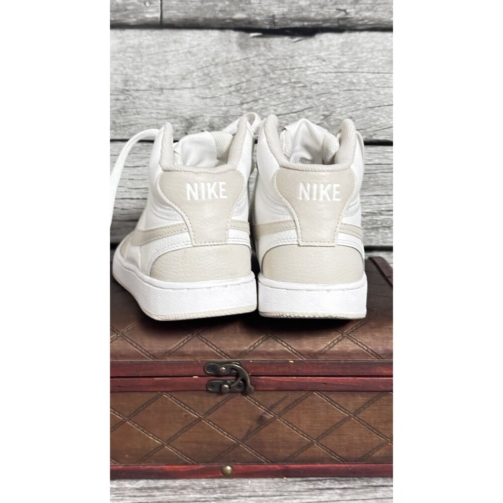 Size 8 - Nike Court Vision Mid White Light Orewood Brown W - Picture 4 of 7
